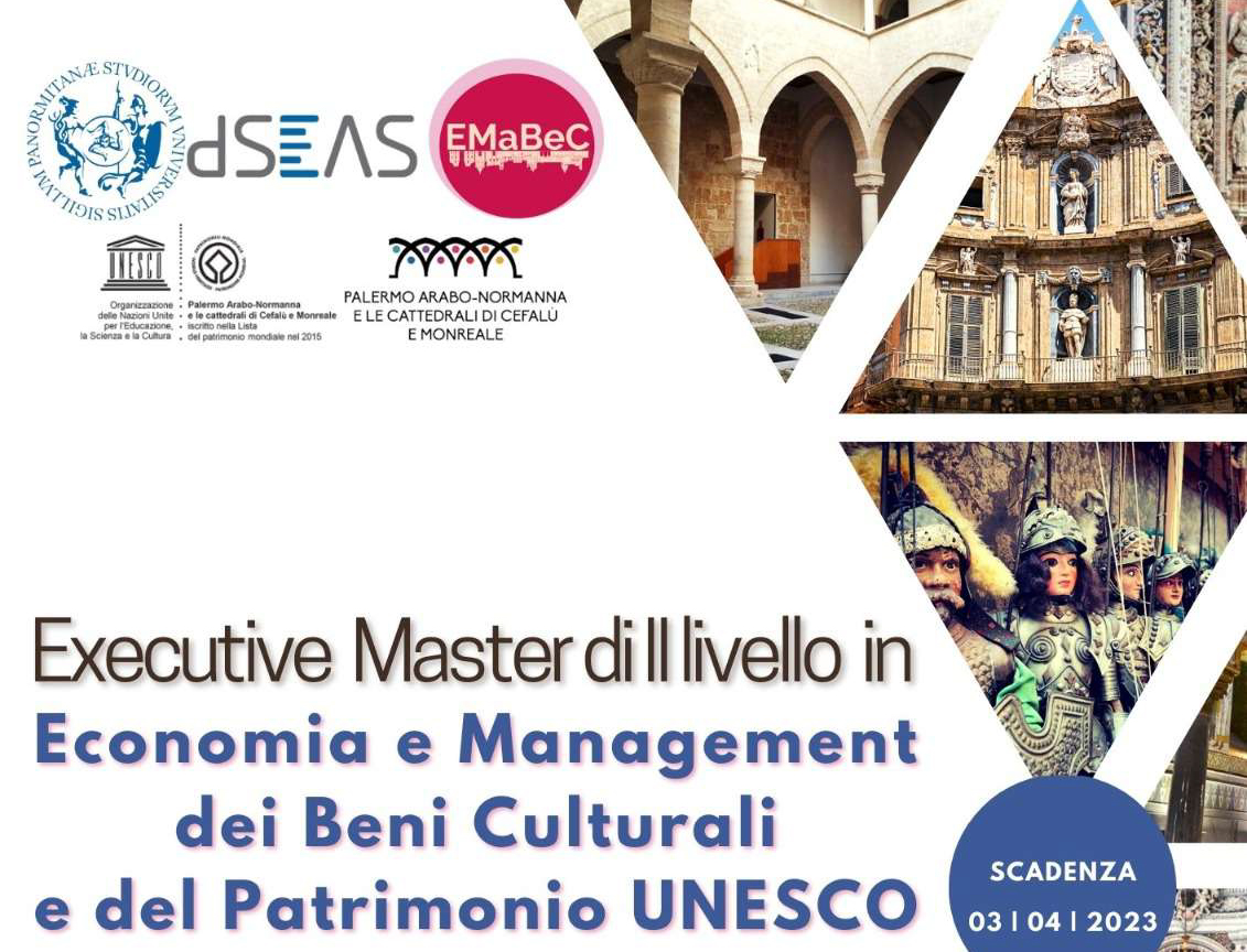 Economia E Gestione Dei Beni Culturali E Dello Spettacolo Master in Economia e Management dei beni culturali e del patrimonio UNESCO